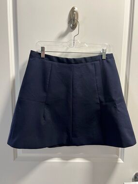 J. Crew Navy A-Line Skirt